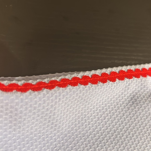 J.Crew periwinkle highrise full coverage swim bottom Rick Rack Trim red trim XXS - Picture 4 of 9